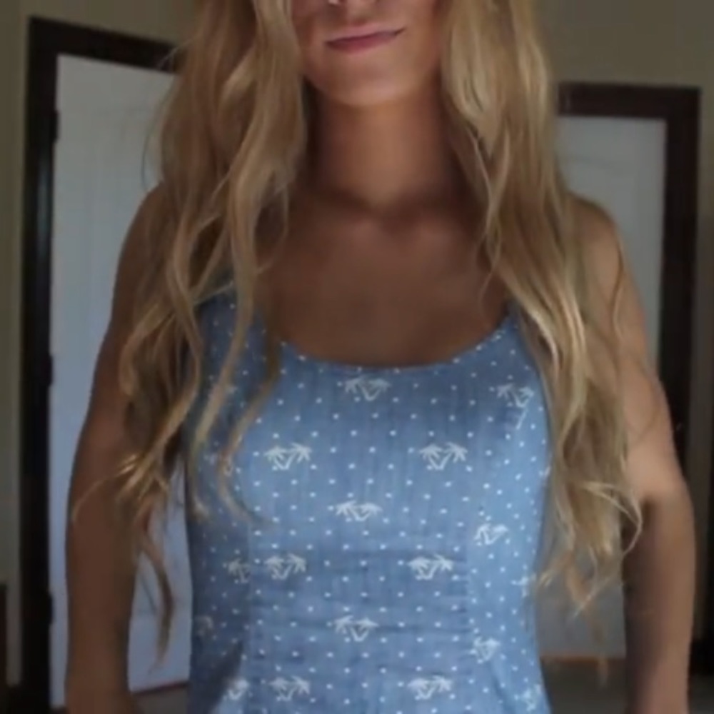 Hollister palm tree bodycon style Dress